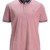 Jack & Jones Plus Póló 'JJEPAULOS'  tengerészkék / piros / piros mix / fehér-hu