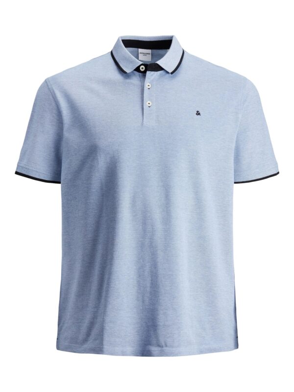 Jack & Jones Plus Póló 'JJEPAULOS'  tengerészkék / világoskék-hu