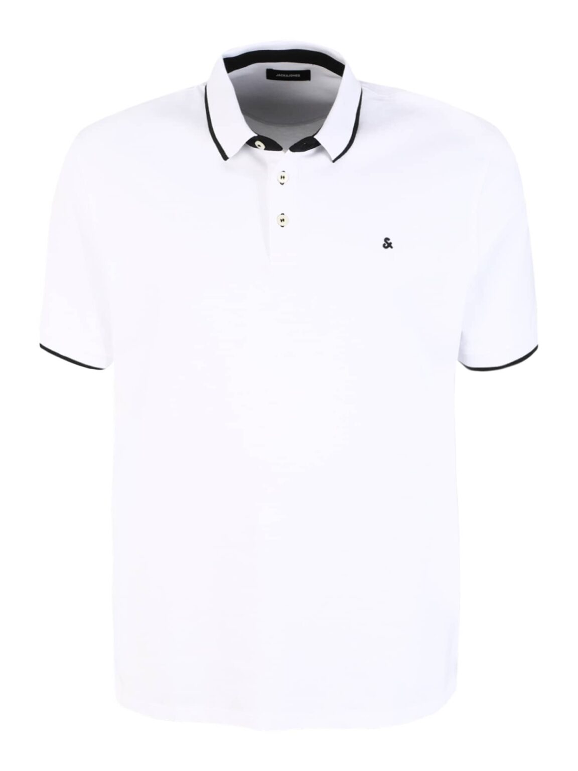 Jack & Jones Plus Póló 'JJEPaulos'  fekete / fehér
