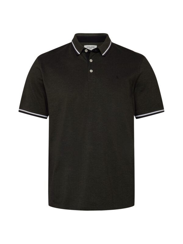 Jack & Jones Plus Póló 'JJEPaulos'  fenyő / fehér-hu