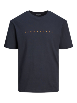 Jack & Jones Plus Póló 'JJESTAR'  éjkék / narancs-Ár