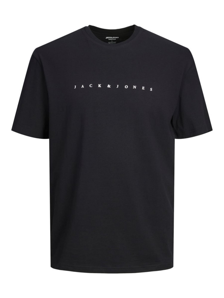 Jack & Jones Plus Póló 'JJESTAR'  fekete / fehér-Ár
