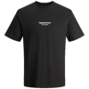 Jack & Jones Plus Póló 'JORVesterbro'  fekete / fehér-Ár