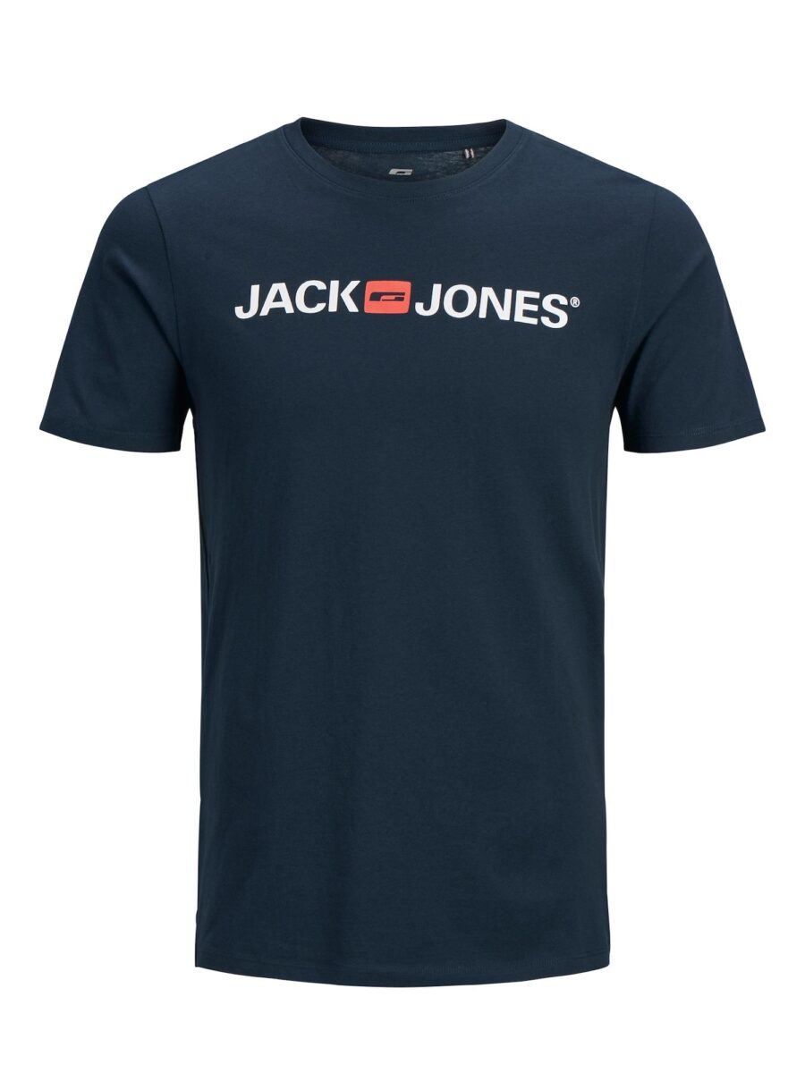 Jack & Jones Plus Póló  tengerészkék / dinnye / fehér-hu
