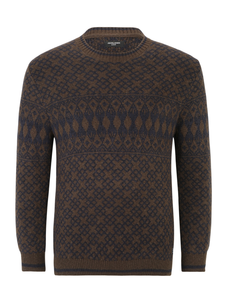 Jack & Jones Plus Pulóver 'RYAN'  barna / csokoládé-Ár