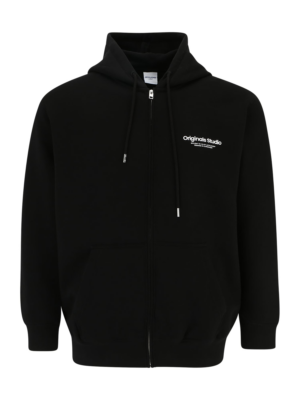 Jack & Jones Plus Tréning dzseki 'JORVesterbro'  fekete / fehér-Ár
