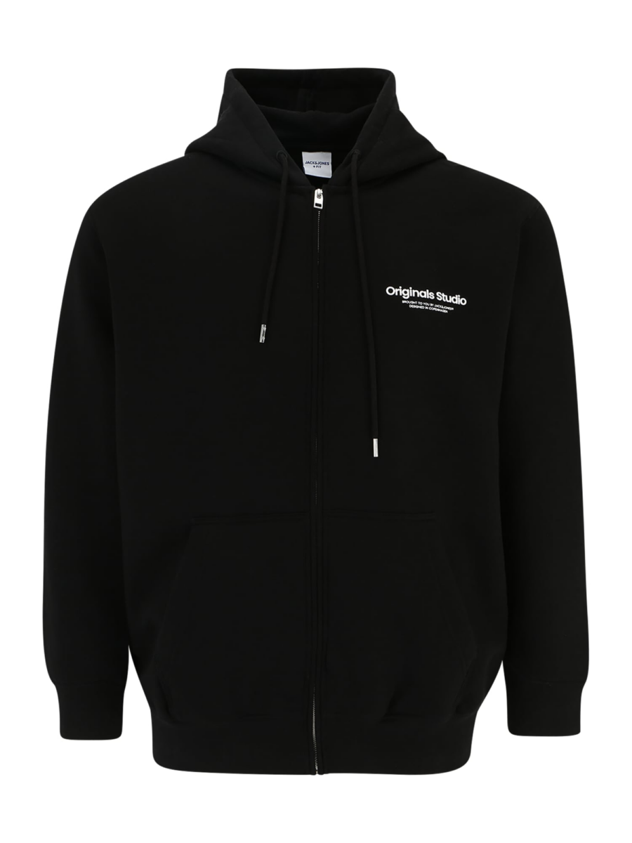 Jack & Jones Plus Tréning dzseki 'JORVesterbro'  fekete / fehér-Ár