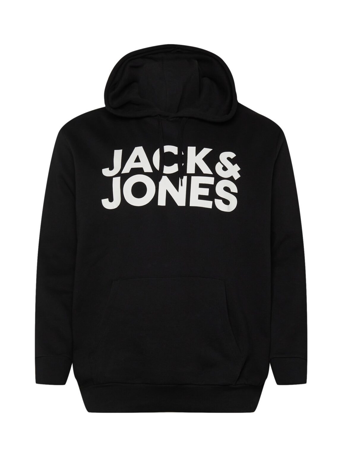 Jack & Jones Plus Tréning póló 'Ecorp'  fekete / fehér-hu