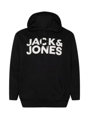 Jack & Jones Plus Tréning póló 'Ecorp'  fekete / fehér-hu