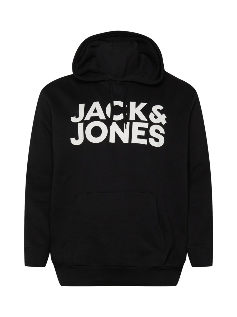 Jack & Jones Plus Tréning póló 'Ecorp'  fekete / fehér-hu