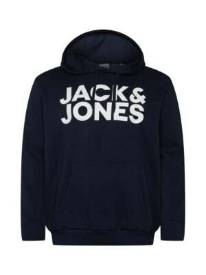 Jack & Jones Plus Tréning póló 'Ecorp'  sötétkék / fehér-hu