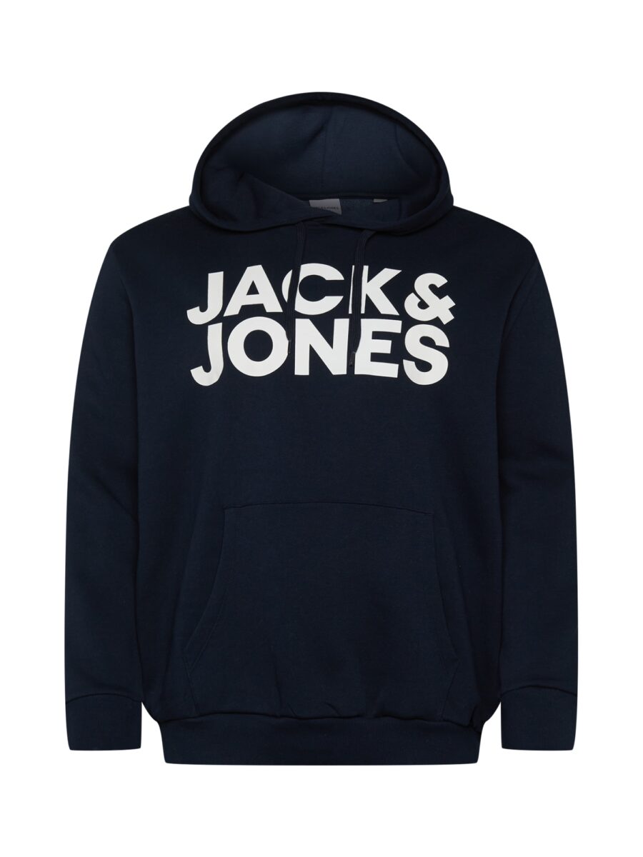 Jack & Jones Plus Tréning póló 'Ecorp'  sötétkék / fehér-hu