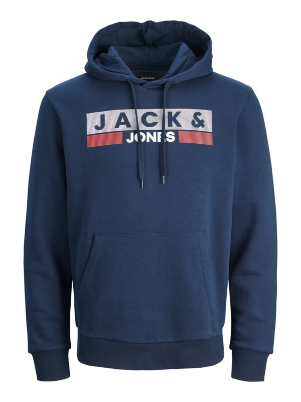 Jack & Jones Plus Tréning póló 'JJECorp'  kék / szürke / piros / fehér-Hungary