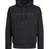 Jack & Jones Plus Tréning póló 'JJEStar'  fekete / fehér-Ár