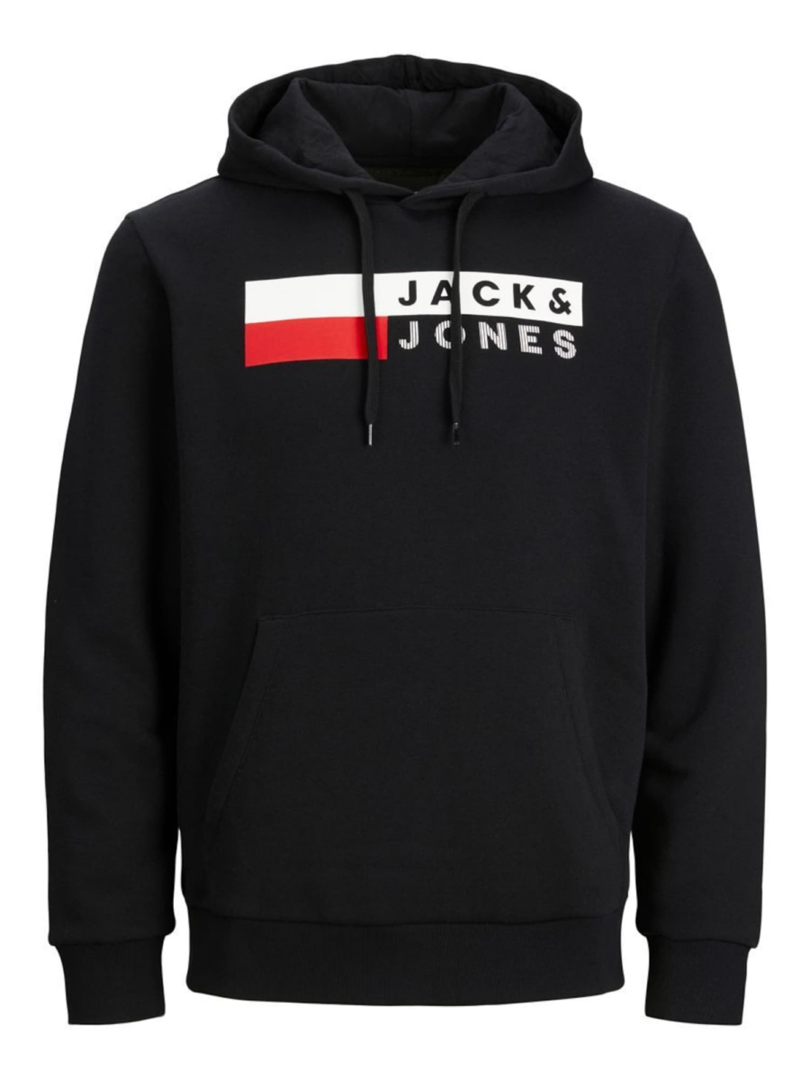 Jack & Jones Plus Tréning póló 'JJEcorp'  piros / fekete / fehér-Hungary