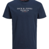 Jack & Jones Premium Póló 'JPRArchie'  tengerészkék / fehér-Hungary