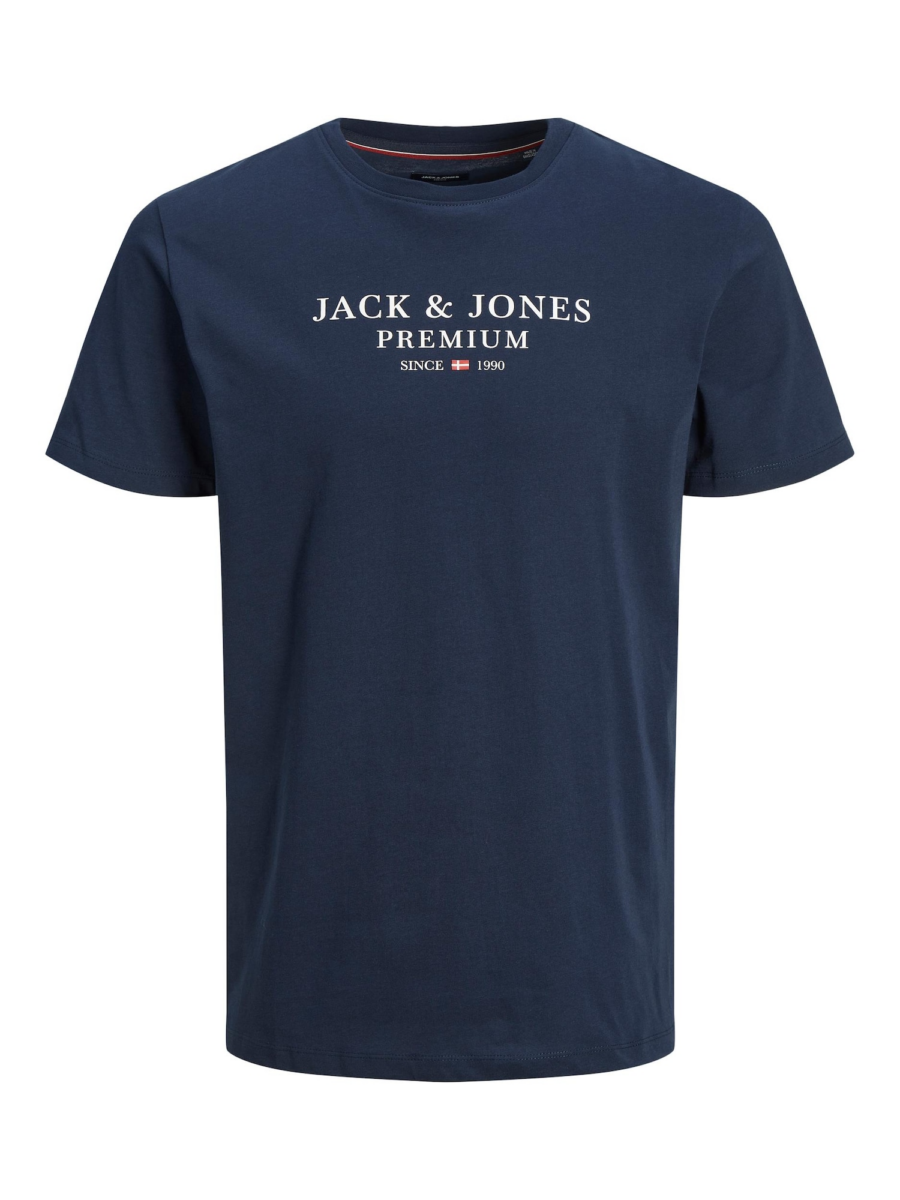 Jack & Jones Premium Póló 'JPRArchie'  tengerészkék / fehér-Hungary