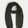 Jack & Jones Solid Dark Green Brindle Scarf - Men