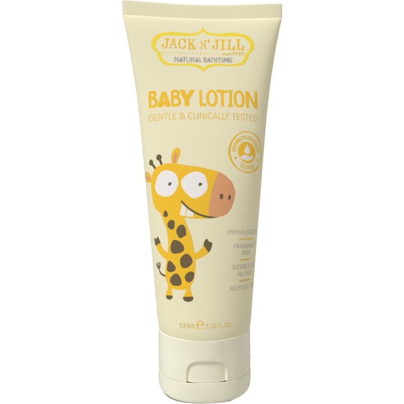 Jack N’ Jill Natural Bathtime Baby Lotion gyengéd testápoló tej újszülötteknek 100 ml-ár