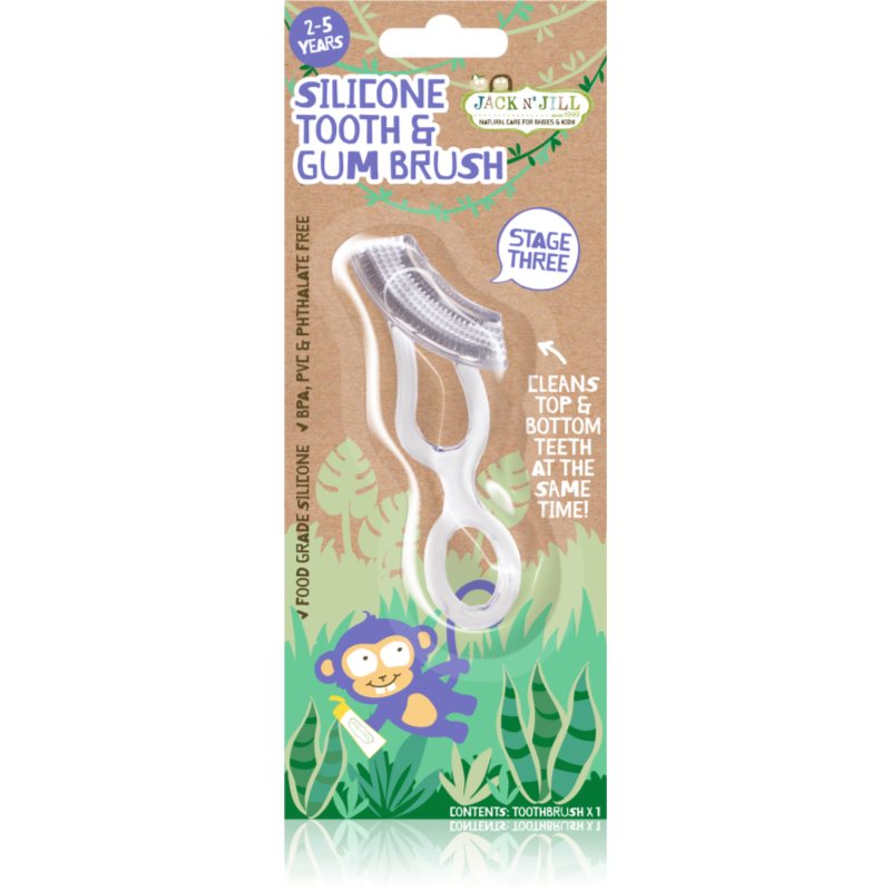 Jack N’ Jill Silicone fogkefe a gyermekek fogaira és ínyére gyenge 1 db-Eredeti