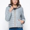 Jacket decorated with studs gray