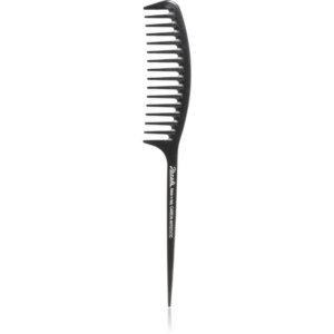 Janeke Carbon Fibre Fashion Comb with a long tail and wavy frame fésű 21