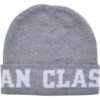 Jaquard Beanie logo grey