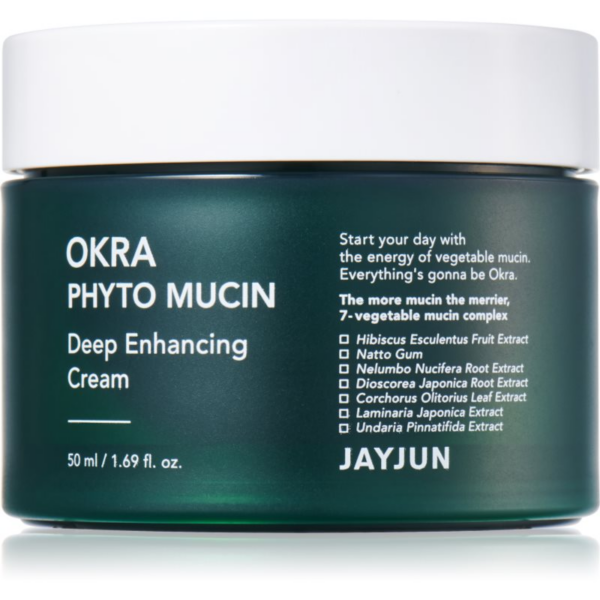 Jayjun Okra Phyto Mucin Deep revitalizáló hidratáló arckrém 50 ml-Ár Jayjun Okra Phyto Mucin Deep revitalizáló hidratáló arckrém 50 ml-Ár