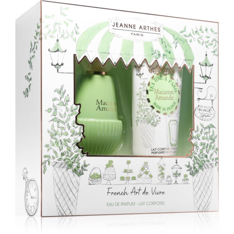 Jeanne Arthes Tea Time á Paris Macaron Amande ajándékszett hölgyeknek