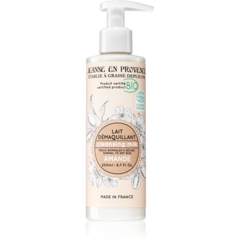 Jeanne en Provence BIO Almond tisztító arctej BIO termék hölgyeknek 200 ml-Ár