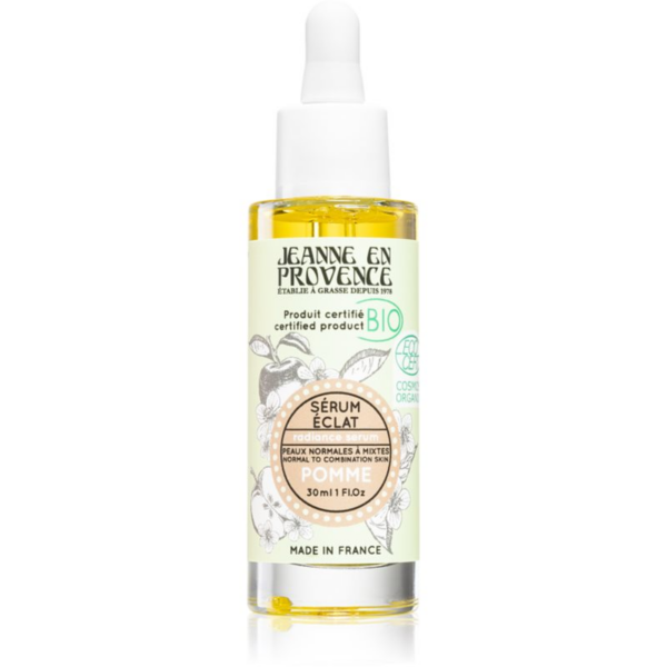 Jeanne en Provence BIO Apple fényesítő hatású arcszérum BIO termék sárgabarack olajjal 30 ml-Ár