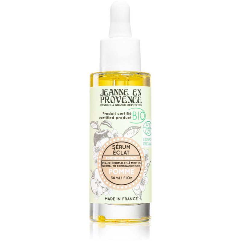 Jeanne en Provence BIO Apple fényesítő hatású arcszérum BIO termék sárgabarack olajjal 30 ml-Ár