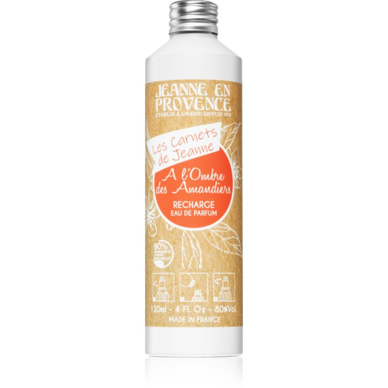 Jeanne en Provence Les Carnets de Jeanne A l'Ombre des Amandiers Eau de Parfum utántölthető hölgyeknek refill 120 ml-Ár