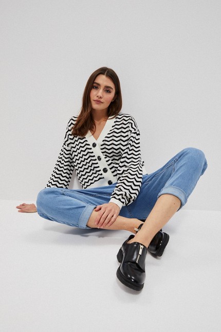 Jeans from a paper bag