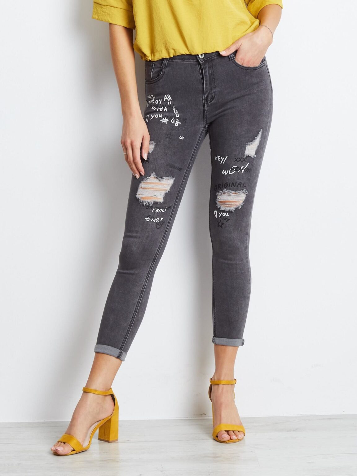 Jeans trousers-JMP-SP-F2437.54P-dark grey