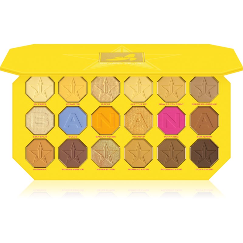Jeffree Star Cosmetics Banana Fetish Artistry Palette szemhéjfesték paletta 18x1