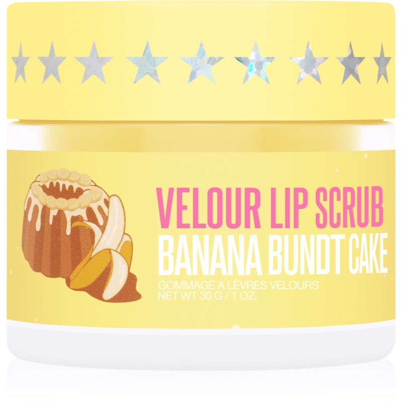 Jeffree Star Cosmetics Banana Fetish Velour Lip Scrub cukros peeling az ajkakra Banana Bundt Cake 30 g-Ár