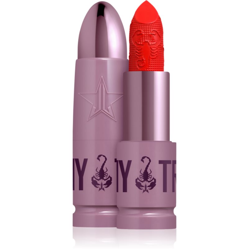 Jeffree Star Cosmetics Scorpio Shiny Trap Lipstick magas pigmenttartalmú krémes rúzs árnyalat Hot Devotion 3 g-Ár