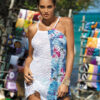 Jenna Oltremare-Bianco M-416 Tunic (4) white and blue