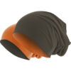 Jersey Beanie Double-Sided Chocolate/Orange