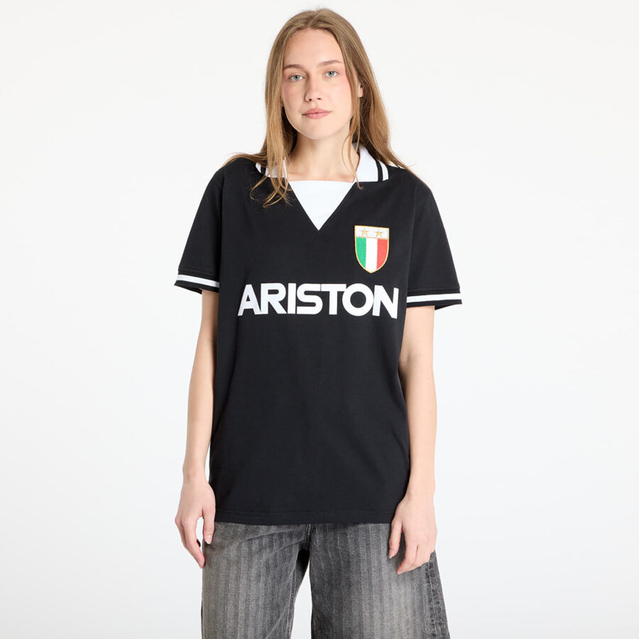 Jersey COPA Juventus 1986 - 87 Away Retro Football Shirt UNISEX Black M-alacsony-ár