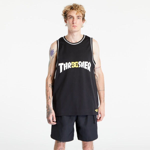 Jersey DC x Thrasher Jersey Black L-alacsony-ár