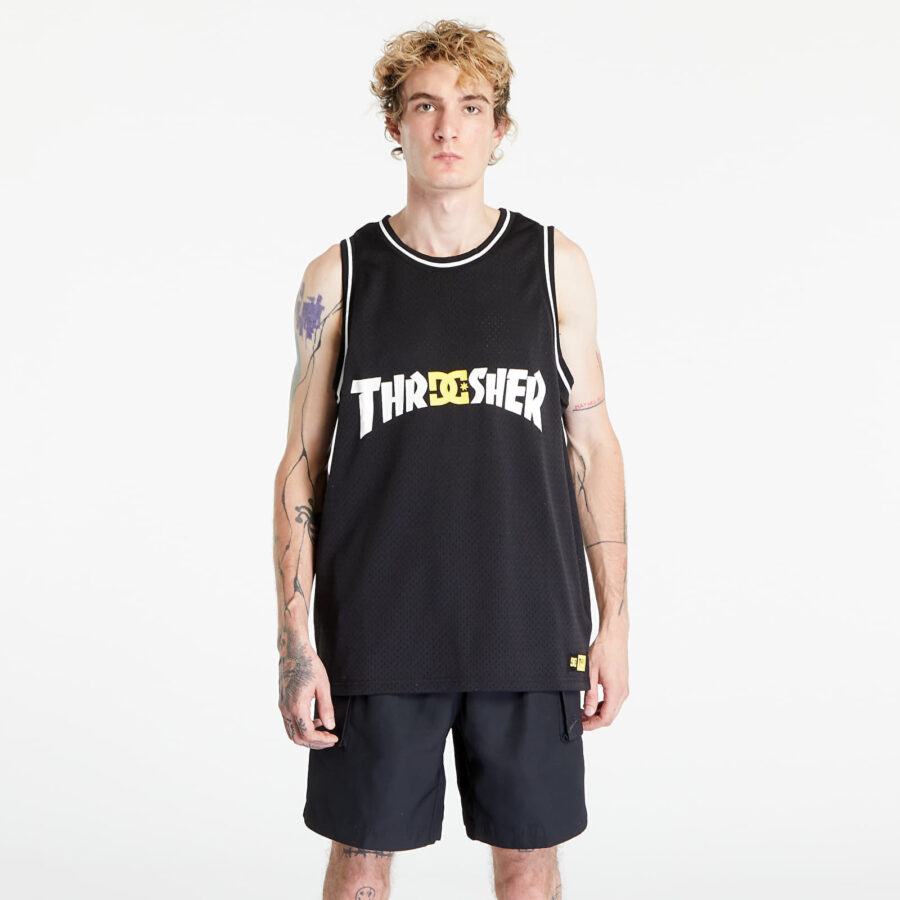 Jersey DC x Thrasher Jersey Black L-alacsony-ár