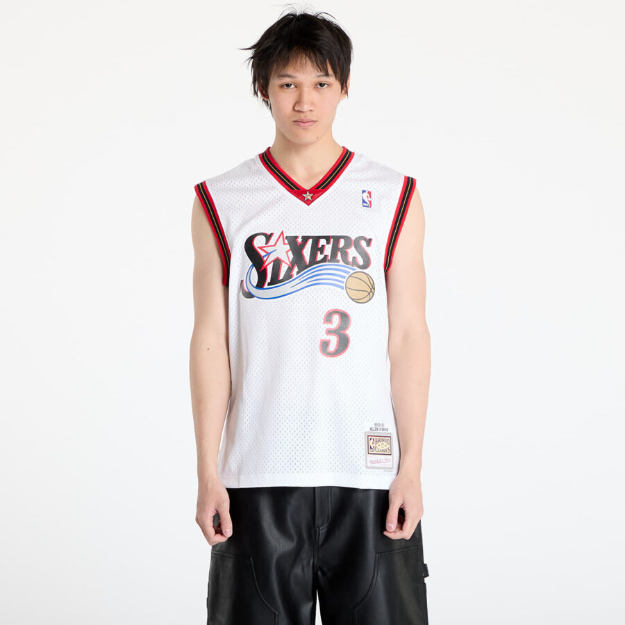 Jersey Mitchell & Ness NBA 76Ers 2000 Allen Iverson Swingman Home Jersey White L-alacsony-ár