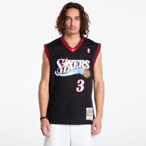 Jersey Mitchell & Ness Philadelphia 76ers 3 Allen Iverson Swingman Jersey Black XL-alacsony-ár