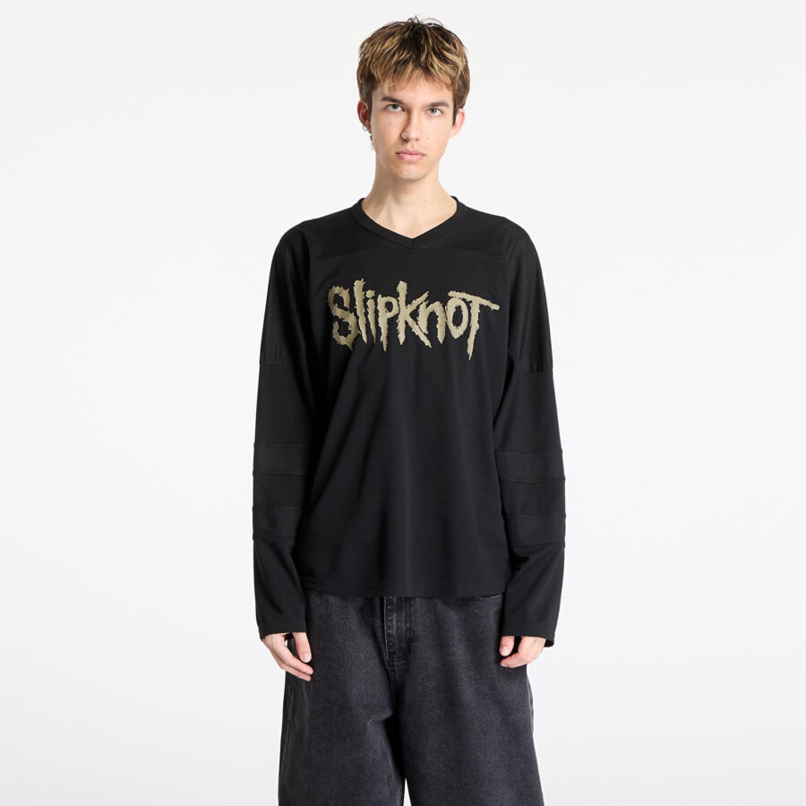 Jersey PLEASURES x Slipknot X-Ray Hockey Jersey Black M-alacsony-ár