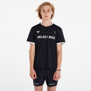 Jersey Under Armour Project Rock Rugby Shirt Black/ White S-alacsony-ár