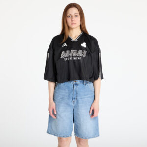 Jersey adidas Tiro Cut 3 Stripes Oversized Mesh Jersey Black/ White XS-alacsony-ár