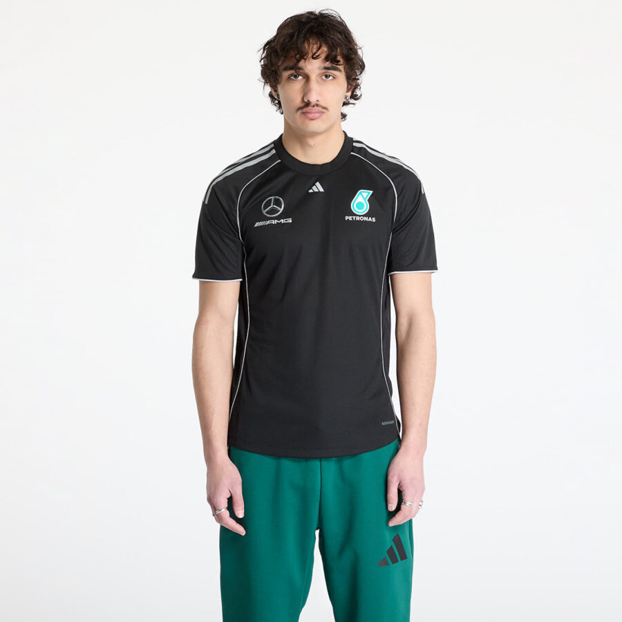 Jersey adidas x Mercedes AMG Petronas F1 Team Mechanics Jersey Black/ Black/ Reflective Silver S-alacsony-ár
