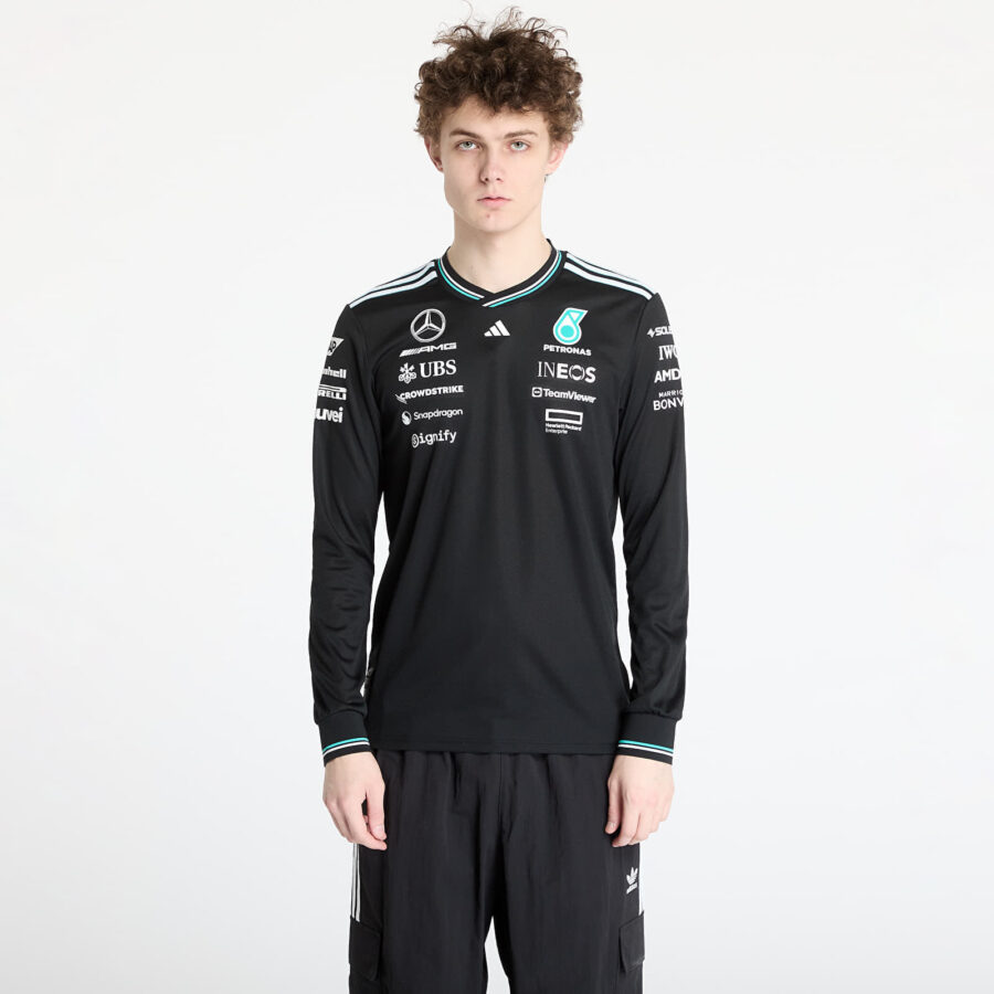 Jersey adidas x Mercedes Amg Petronas Formula One Team Driver Authentic Long Sleeve Jersey Black/ Black/ White S-alacsony-ár